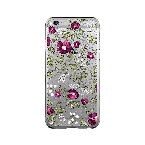 ModCases Clear iPhone case clear Samsung Galaxy case floral 1934