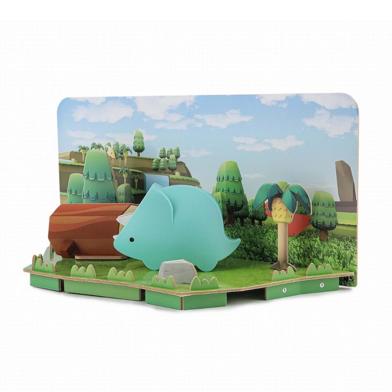 Halftoys Dino 三角龍 STEAM教育玩具 - 擺飾/家飾品 - 塑膠 綠色
