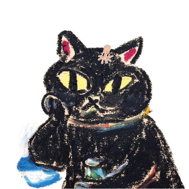 Meow Sang&#39;s transparent sticker_台客黑猫