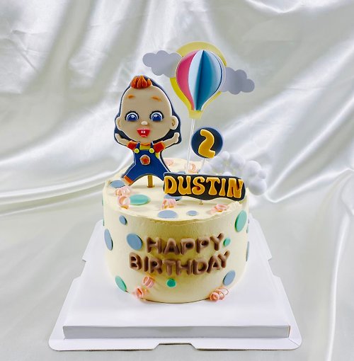 GJ.cake JOJO 生日蛋糕 造型 客製 卡通 翻糖 滿周歲 6吋 面交