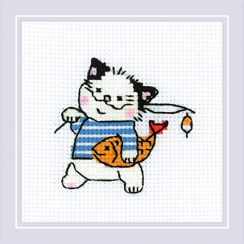 MARUMi刺繡手作 RIOLIS 十字繡材料包 - 小貓情侶系列 - 我是男生
