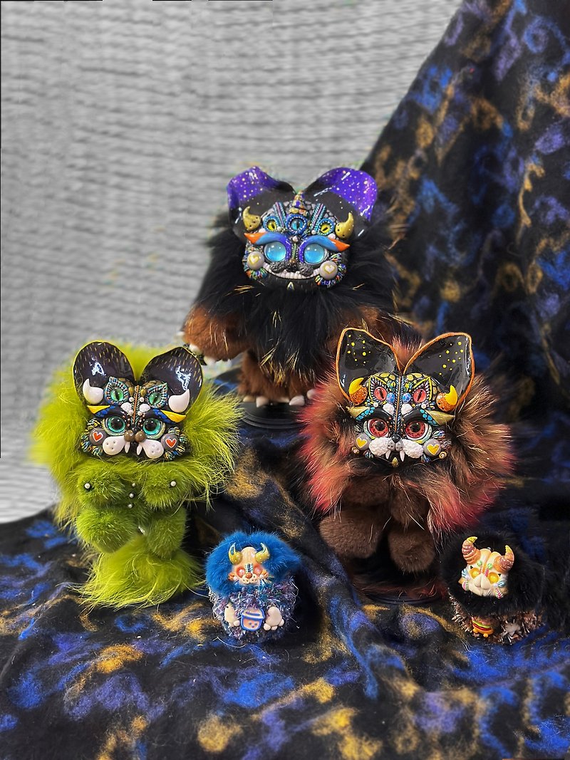Original design fantasy creature-Meow Monster Doll - ตุ๊กตา - วัสดุอื่นๆ 