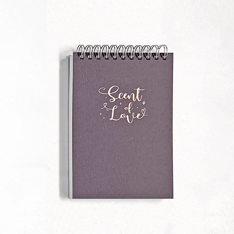 【精油香氛筆記本】A6簡約素色筆記本-墨紫 - 筆記簿/手帳 - 紙 紫色