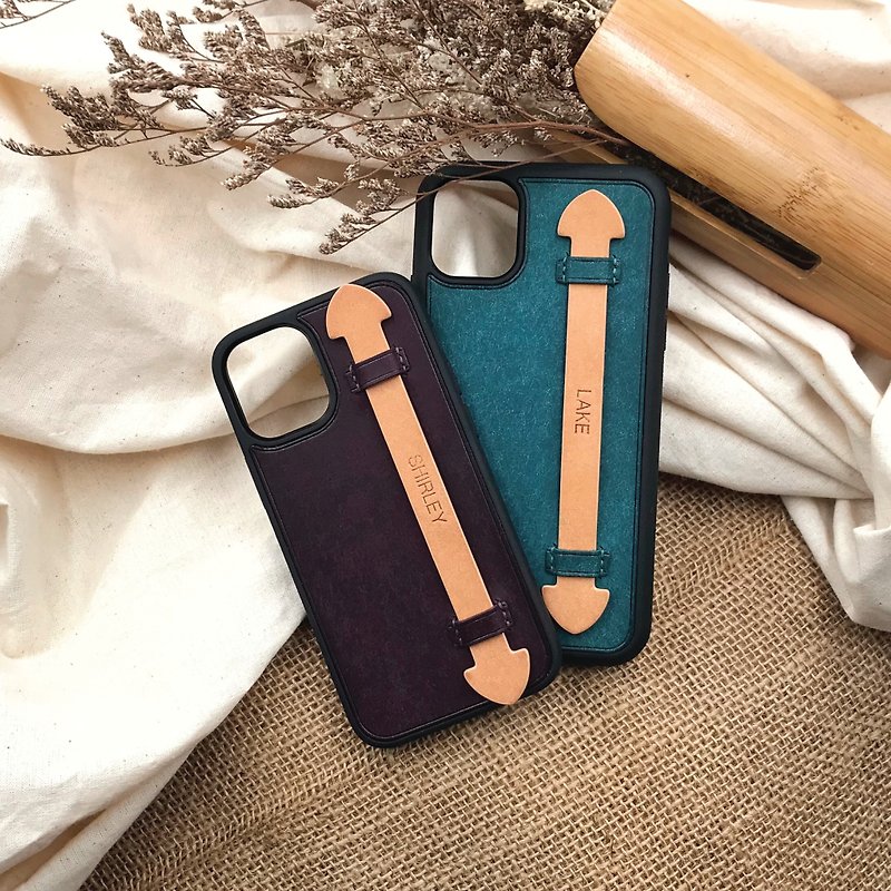【iPhoneCase W/Handle 12 Ser】Pueblo Collection | Handmade Leather in HK