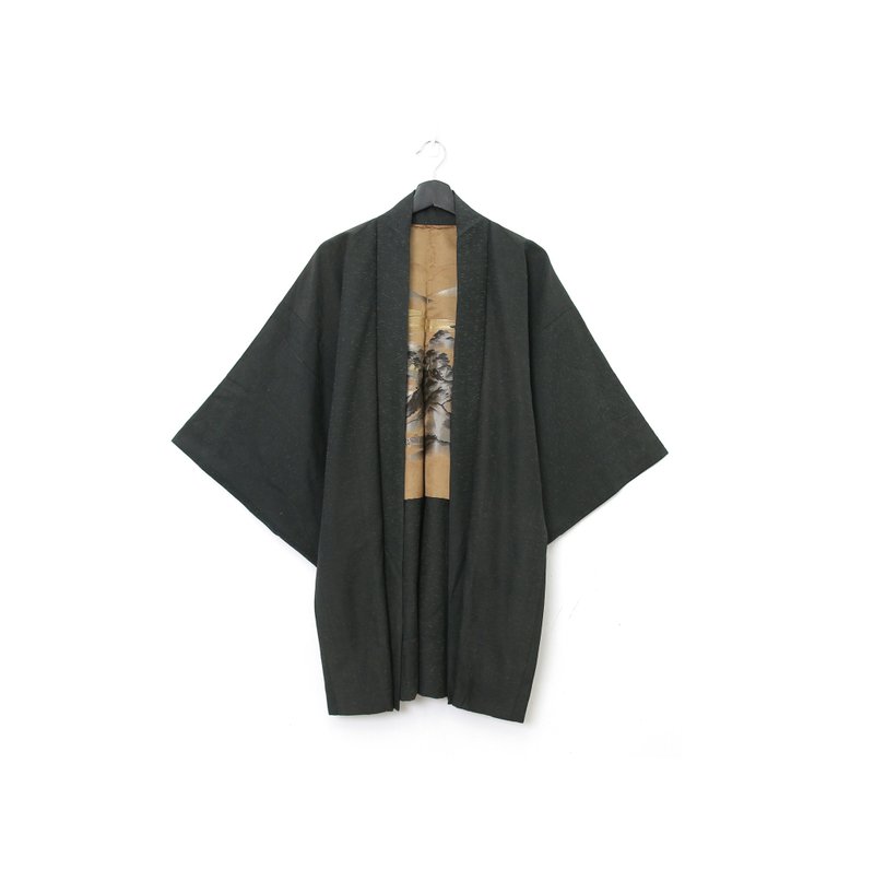 Back To Green 日本男款羽織林中宮殿兩面可穿 Vintage Kimono 設計館back To Green 男裝外套 Pinkoi