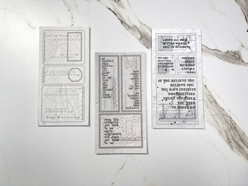 (ART MEMO PAPER PACK) vintage paste label 3types 20pcs SET - กระดาษโน้ต - กระดาษ หลากหลายสี