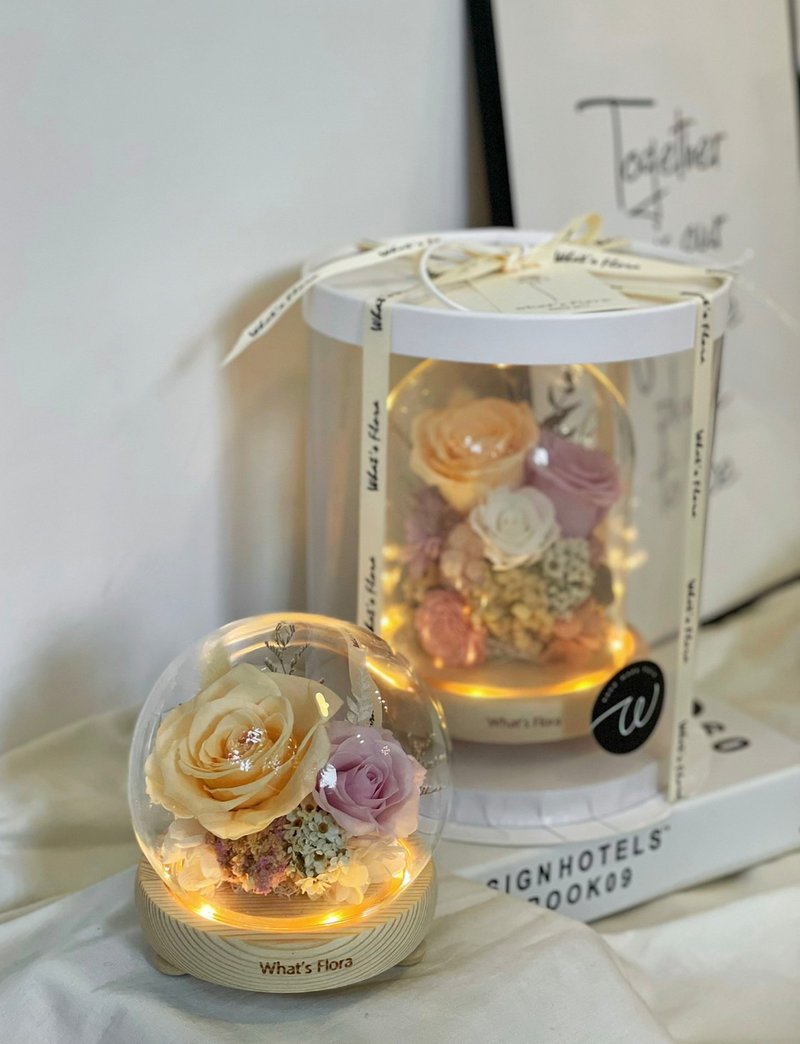 Immortal flower glass ball/cup romantic Vienna birthday gift Valentine's Day gift - Items for Display - Plants & Flowers Multicolor