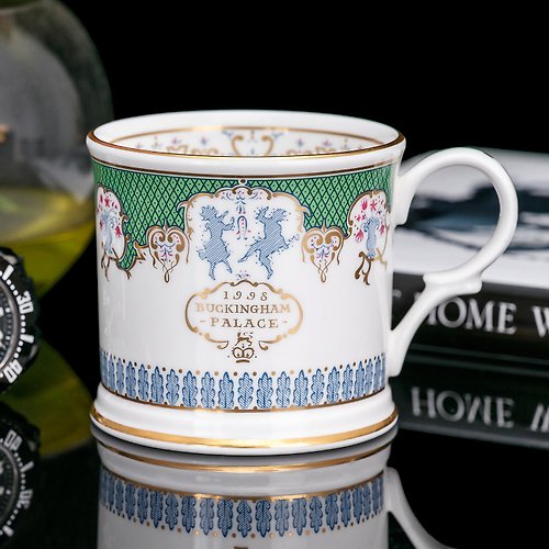 擎上閣裝飾藝術 英國製Royal Collection白金漢宮1998細緻骨瓷杯生日馬克杯茶杯