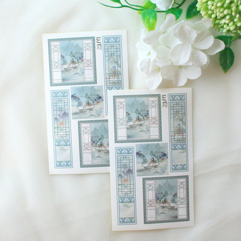Oriental label paper sticker_September_2 - 貼紙 - 紙 