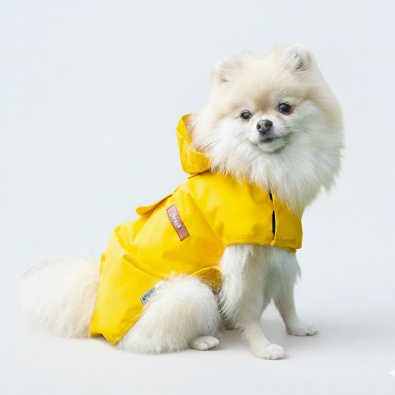 韓国 ppuya 都会犬 レインコート - ゴールデンイエロー - 洋服・帽子 - その他の素材 イエロー