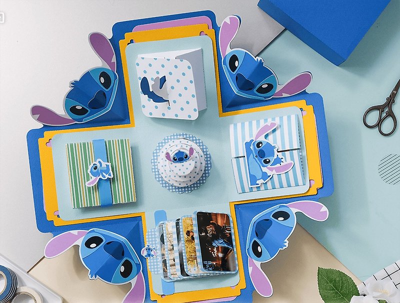 Stitch gift box material package-Disney authorized