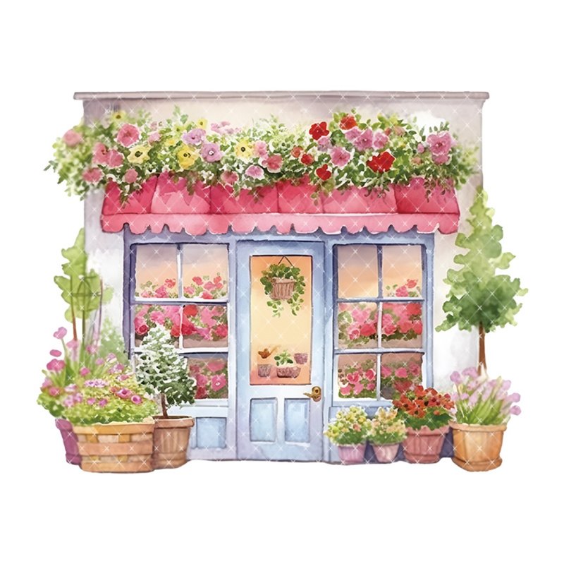 願望花街 PET 紙膠帶 - 紙膠帶/和紙/PET - 其他材質 多色