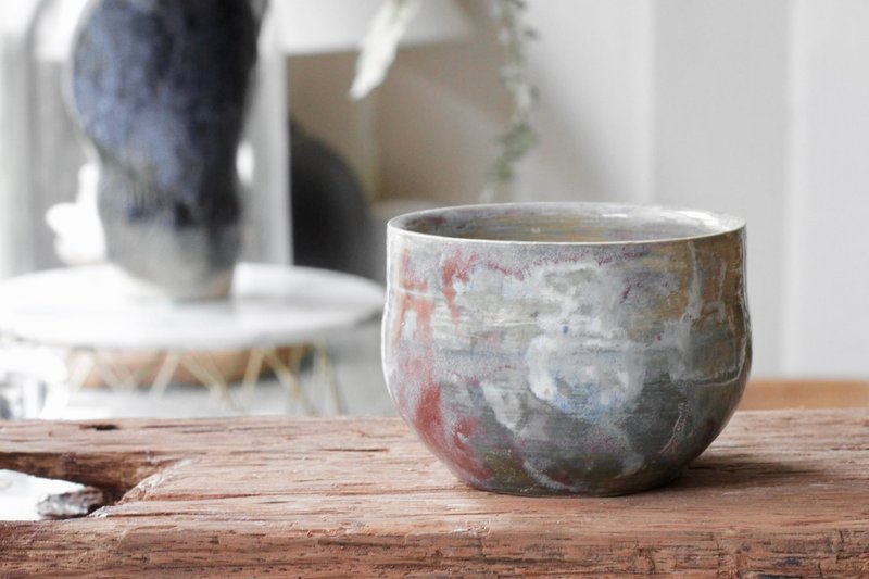 手拉坏幻彩世界茶杯/陶杯 - 茶壺/茶杯/茶具 - 陶 多色