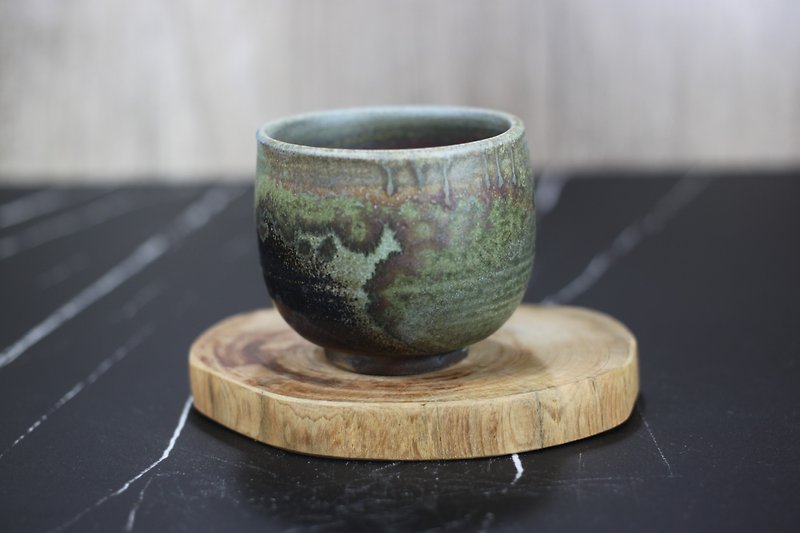 เครื่องลายคราม ถ้วย - [Give to the teacher] Seven-day firewood firewood teacup natural ash falling famous artist Ye Minxiang handmade