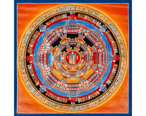 Boudha Stupa Thanka Centre 時輪金剛曼陀羅 – 神聖的時間之輪與啟蒙 - A58337