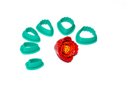 3D.Mr.Nick Cutter Peony. cutter flower. Clay Cutter Set. Jewelry tools. Clay cutters set.