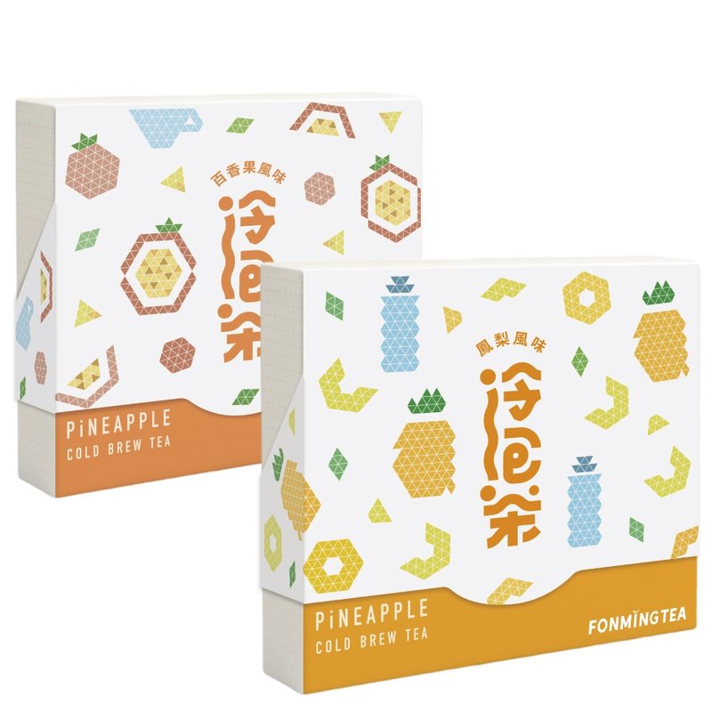 鳳梨冷泡茶12入盒裝 Pineapple Cold Brew Tea Bags 風味冷泡茶包 - 茶葉/茶包/水果茶 - 其他材質 