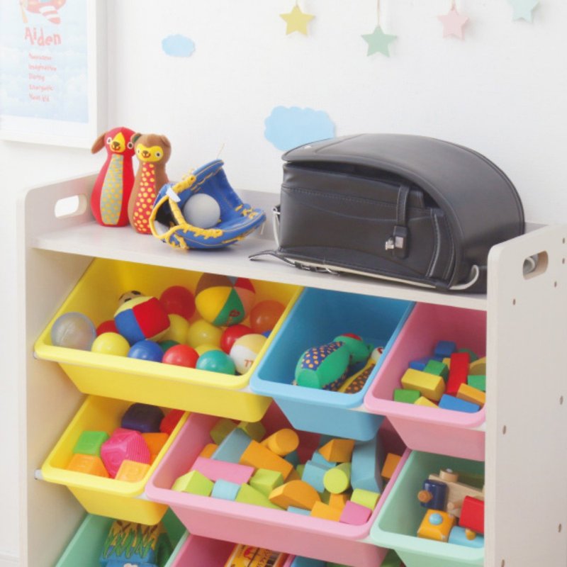 IRIS OHYAMA 木質天板童心玩具收納架 TKTHR-39 繽紛 - 兒童家具/傢俬 - 其他材質 多色