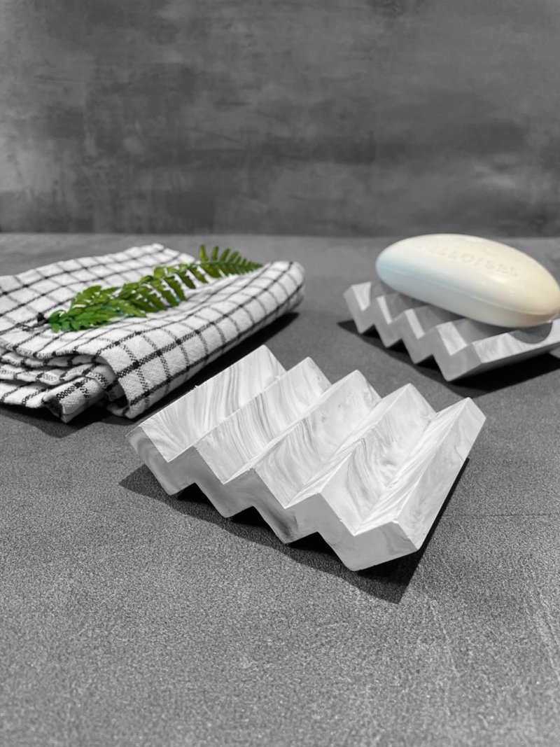 Cement wave soap dish - Bathroom Supplies - Cement 