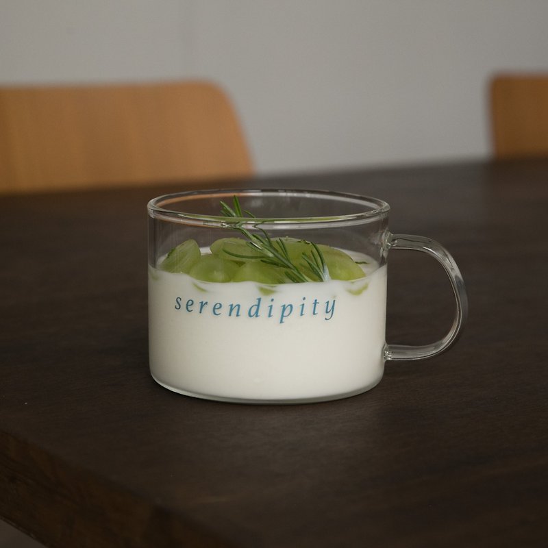 serendipity glass mug