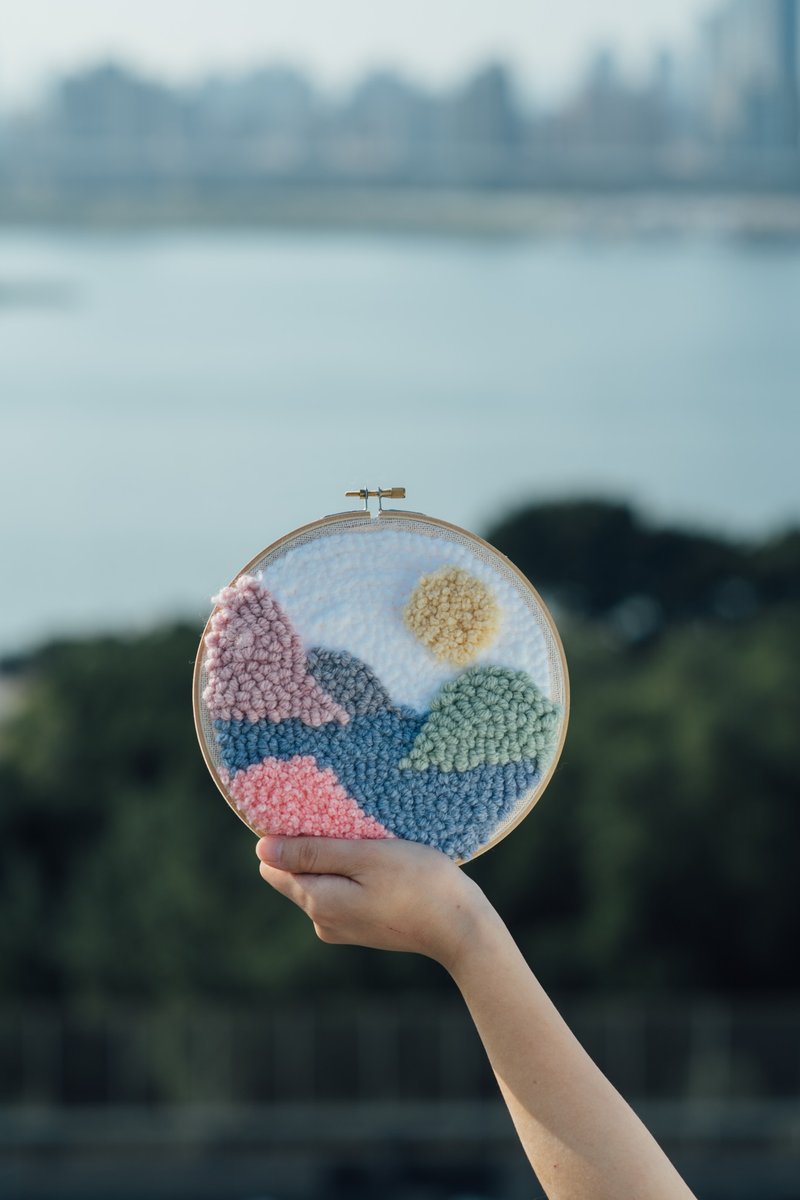 【一人成班】俄羅斯刺繡 風景畫/初學者可/台北迪化街 - 編織/羊毛氈/縫紉 - 羊毛 