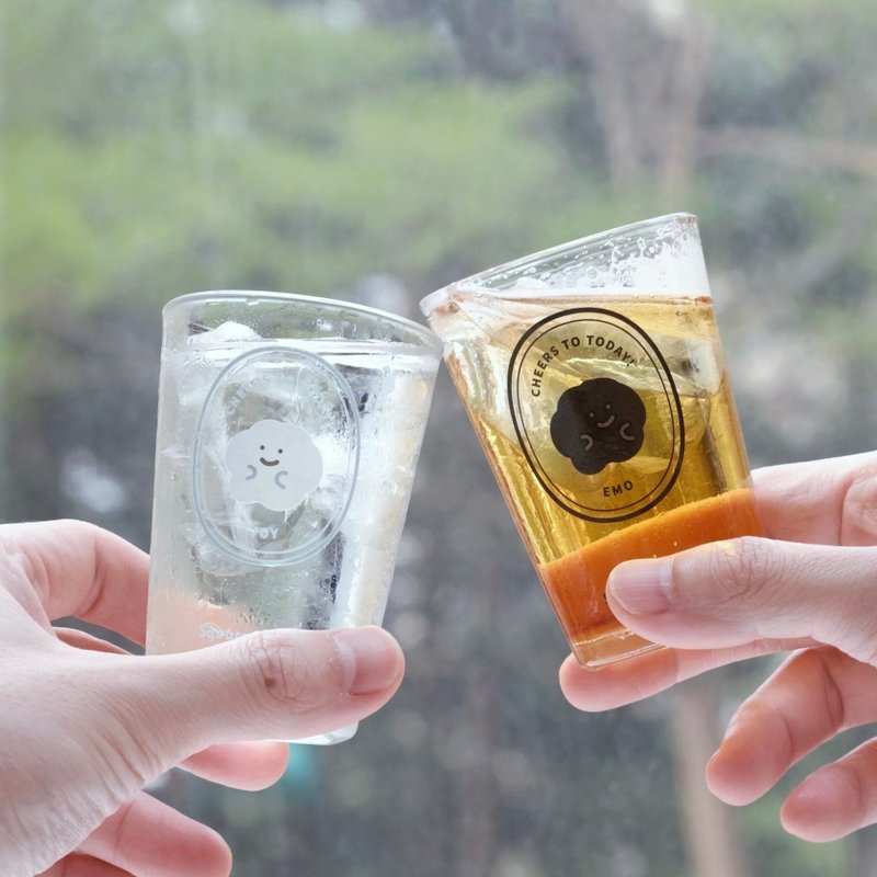 喜怒哀樂 小乾杯 啤酒杯 酒杯 玻璃杯 水杯 143ml - 玻璃杯 - 玻璃 透明