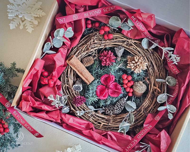 Christmas wreath material pack - จัดดอกไม้/ต้นไม้ - พืช/ดอกไม้ สีเขียว