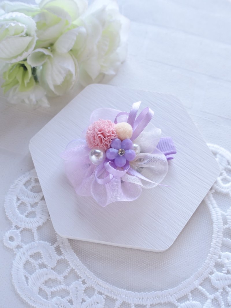 漸變幻彩花花髮飾 頭飾 髮夾 髮圈  。 送禮自用 - 髮夾/髮圈 - 其他材質 