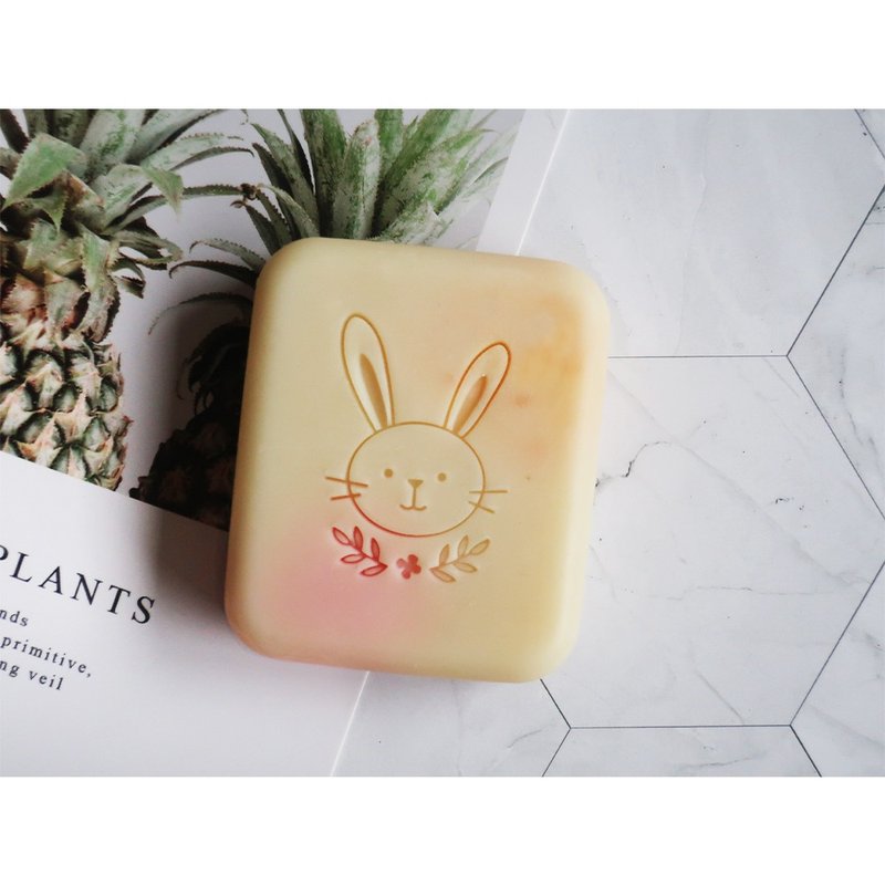 【皂章A40】可愛花兔 ソープスタンプ Soap Stamp - 蠟燭/香氛/手工皂 - 壓克力 