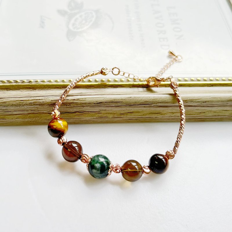 Natural Stone Crystal Bracelet - Bracelets - Crystal Gold