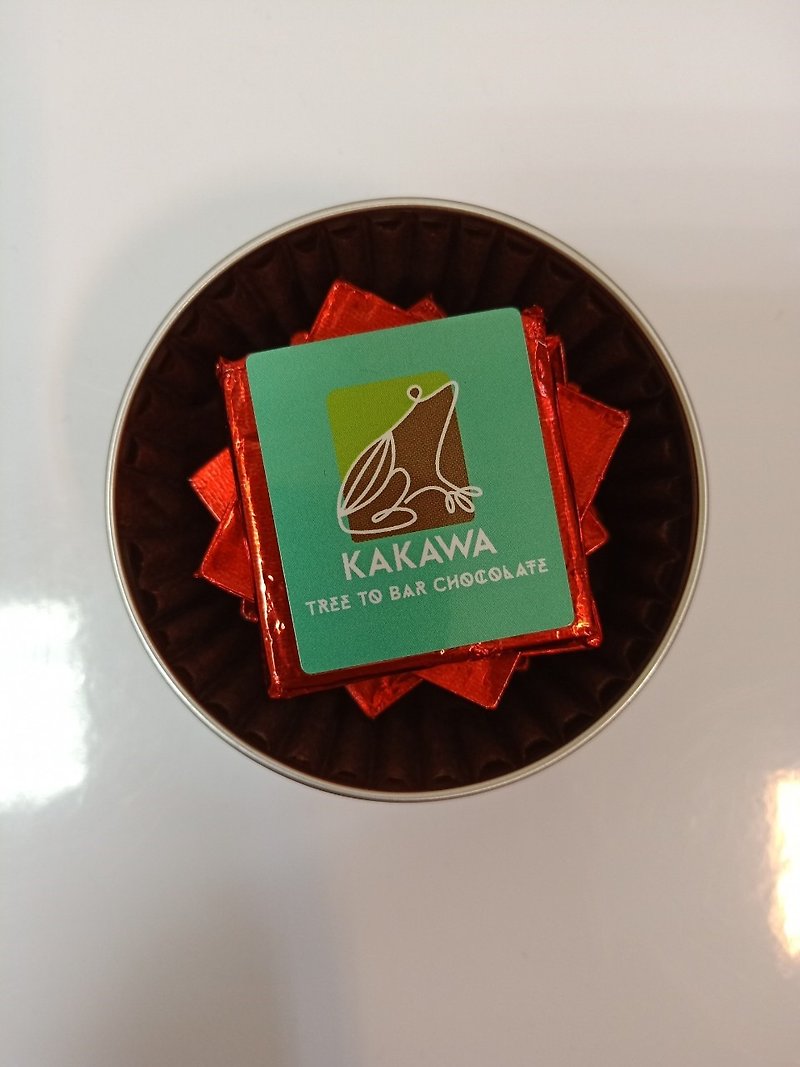 【美食嘉年華】KAKAWA100%醇巧薄片一盒NT380 現折25 - 巧克力 - 新鮮食材 咖啡色