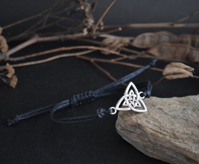  Trinity bracelet for men, men's Triquetra bracelet