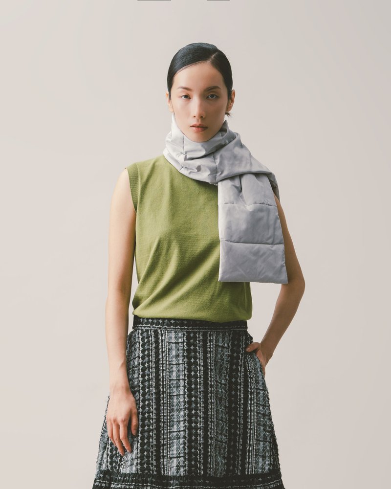 UUIN_橄欖綠無袖針織背心 - 女毛衣/針織衫 - 其他材質 綠色