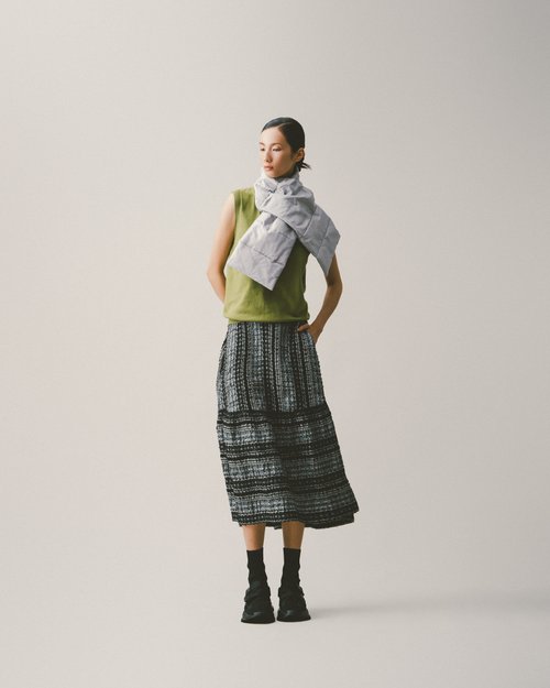 オリーブグリーン ニットベスト リネンニットベスト - オリーブグリーン | ZARA Japan / 日本