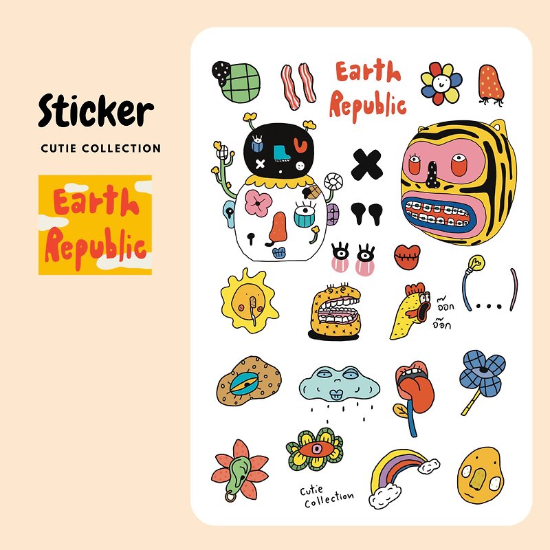 Sticker Cutie Collection by Earth Republic