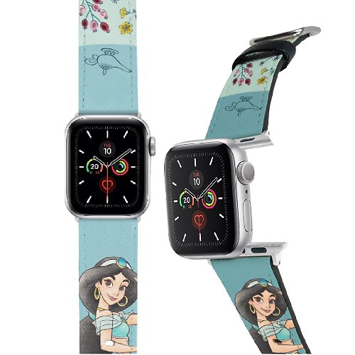 i-Smart 迪士尼 Disney-Apple Watch錶帶-皮革系列-經典茉莉公主 Jasmine