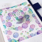 アジサイの季節の紫陽花紙のテープ
