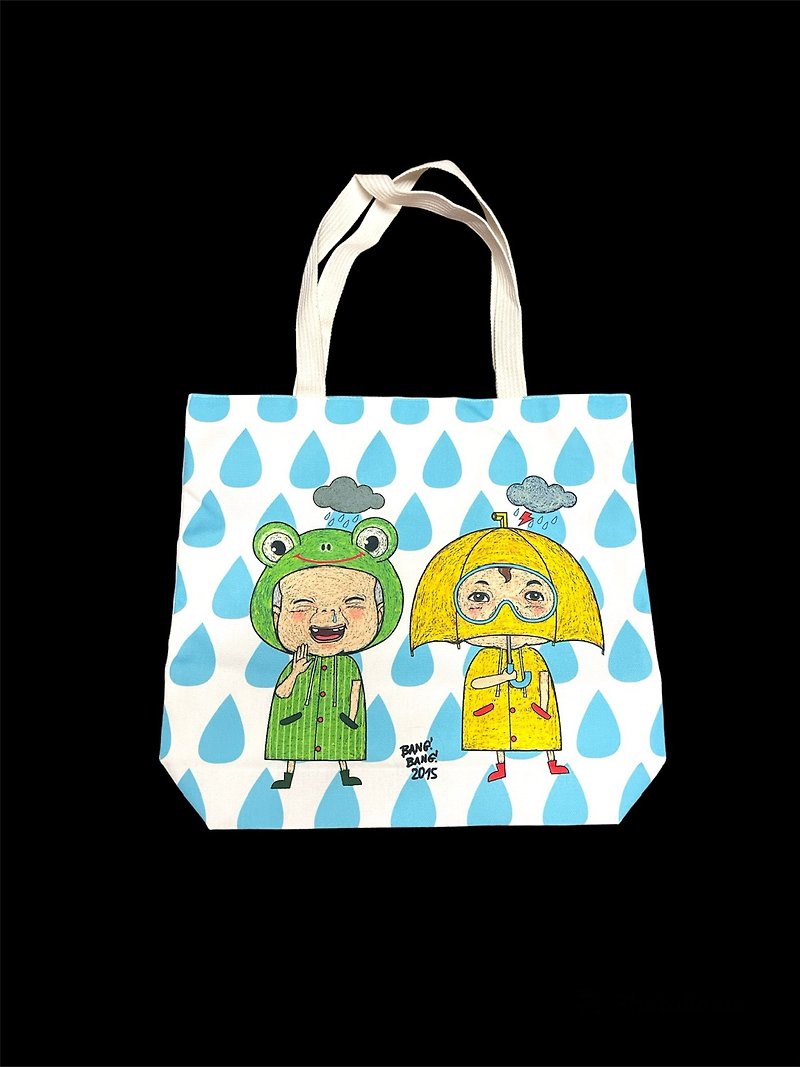 Bang! Bang! Shop rainy series Totebag - Handbags & Totes - Other Materials 