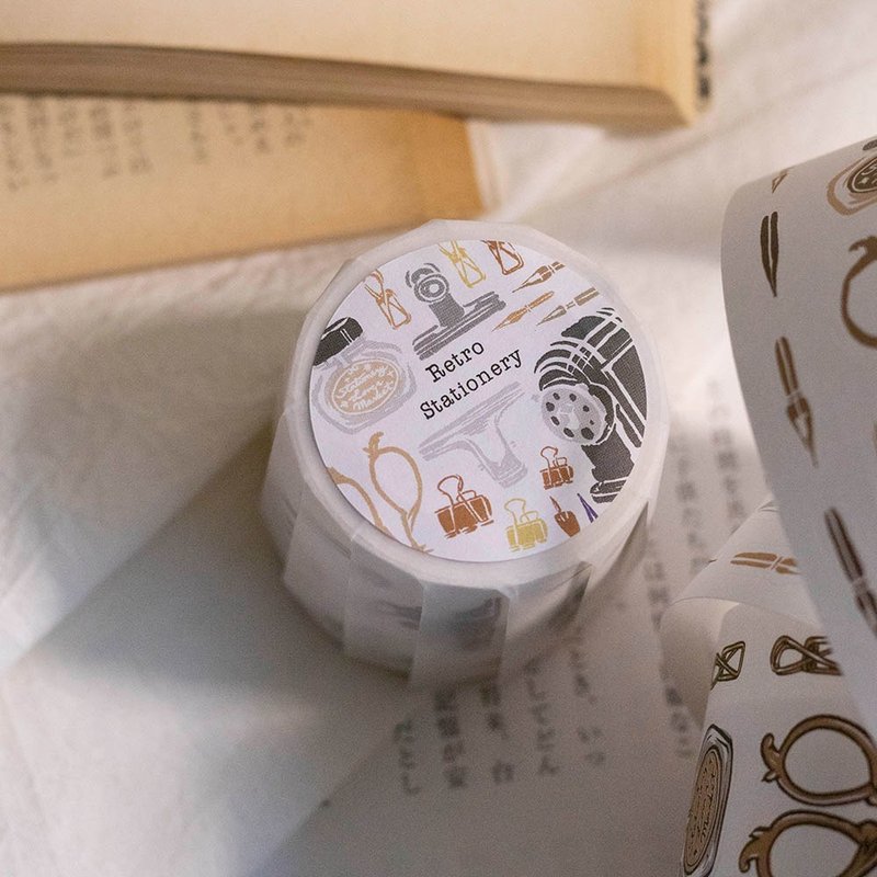 文具小集 復古文具 - 5cm 割型紙膠帶 - 紙膠帶/和紙/PET - 紙 