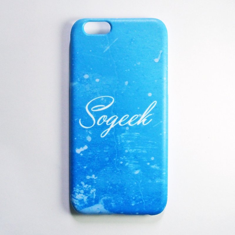SO GEEK mobile phone case design brand THE GRUNGE GEEK street spray paint (blue)