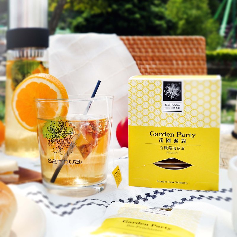 [Space Three-dimensional Tea Bag Series] Apple Floral Tea Garden Party | Flower and Fruit Tea 10 pieces - Tea - Fresh Ingredients Yellow