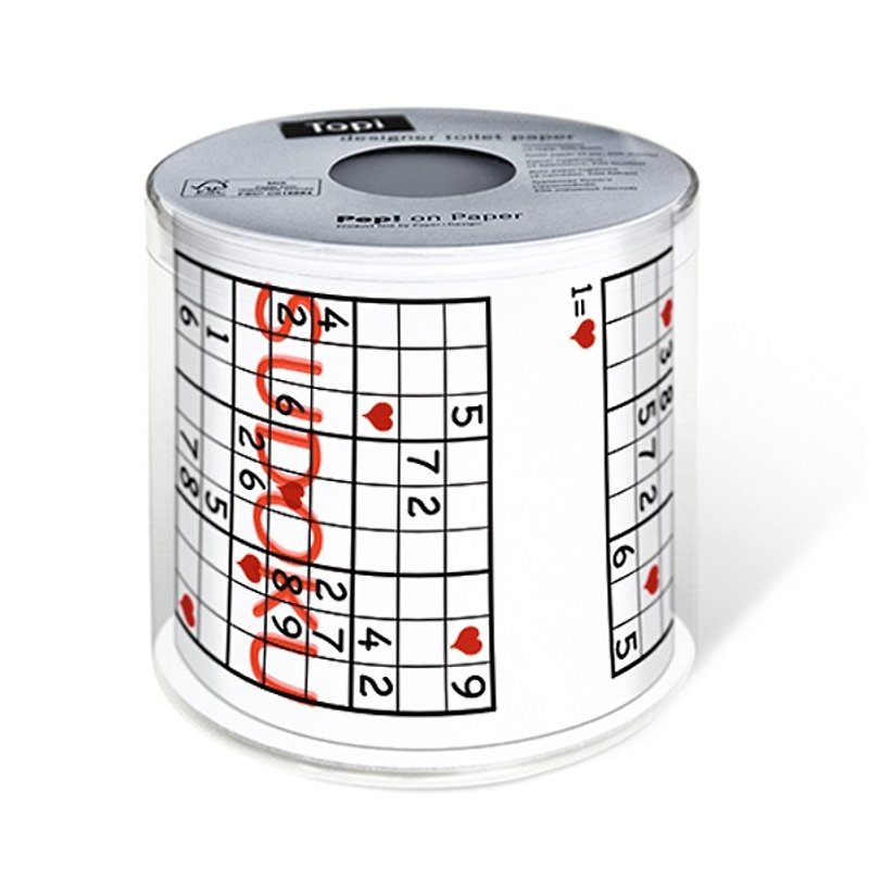 "Paper + Design" toilet paper roll -SUDOKU - Other - Paper 