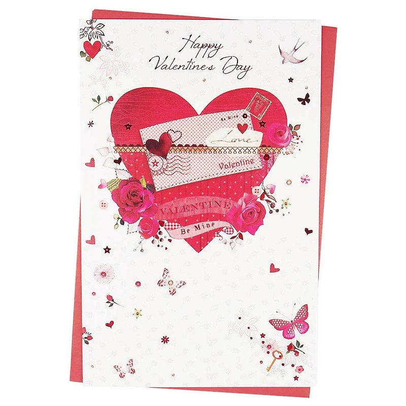 Our special Valentine's Day [Paper Rose-Card Valentine's Day Series] - การ์ด/โปสการ์ด - กระดาษ ขาว