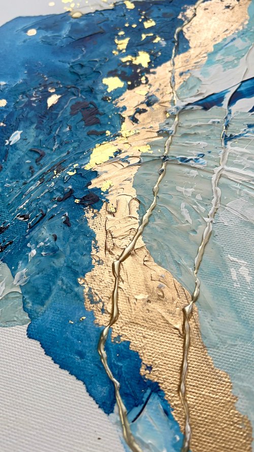 絵画　アート　青　金　インテリア　海外　ホテル　ギフト　新築祝い　テクスチャー 絵画 アート 青 金 インテリア 海外 ホテル ギフト 新築祝い