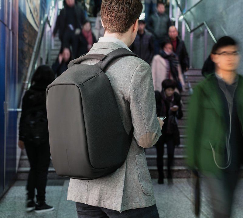 XD Ultimate Security Theft Backpack-Black Blue - กระเป๋าเป้สะพายหลัง - เส้นใยสังเคราะห์ สีดำ