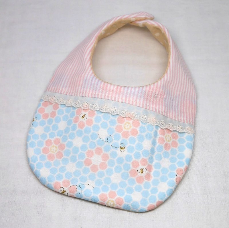 Japanese Handmade 8-layer-gauze Baby Bib - Bibs - Cotton & Hemp Pink