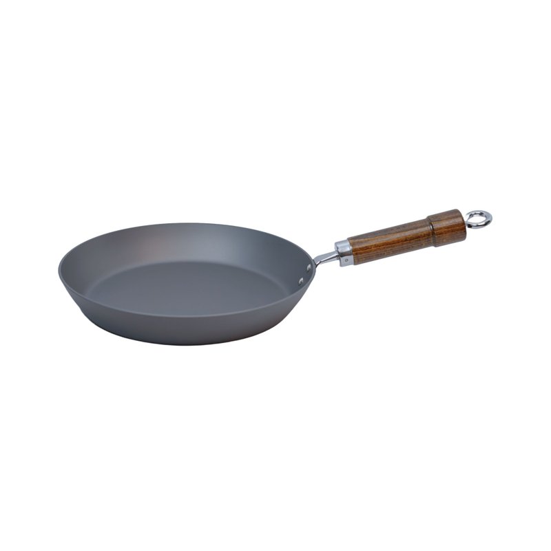 River Light -Single handle dream sulfated iron thick plate frying pan 28cm 3.2mm plate thickness - เครื่องครัว - โลหะ สีเทา