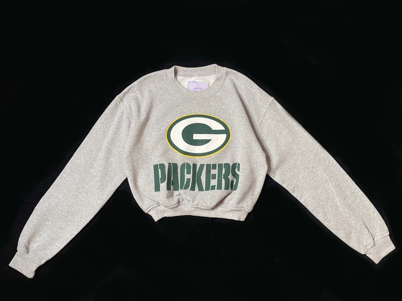 REGETHER Vintage modified short version University T-Green Bay Packers-15 - Unisex Hoodies & T-Shirts - Cotton & Hemp Gray