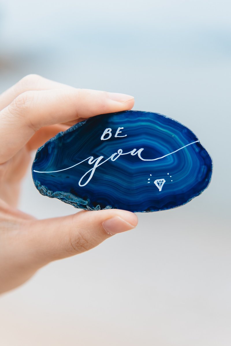 【Be You 】| When Soul Sings Reawakening | Handwritten Calligraphy Agate Stone Gift Box