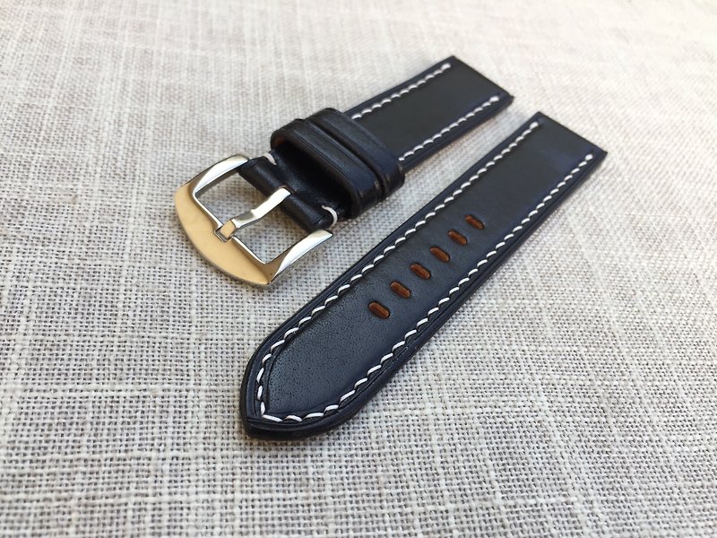 Watchstraps - Watchbands - Genuine Leather Black